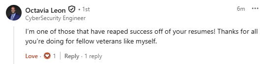 Success story screenshot from Octavia