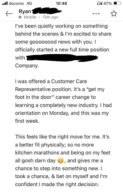 Best Military Resume Success Story - Army E-7 veteran hired in Customer Care Representative