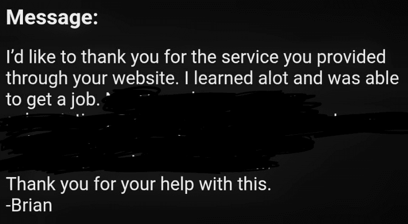 Best Military Resume Success Story - Air Force Senior Master Sergeant (E-8) veteran hired in Aviation Operations