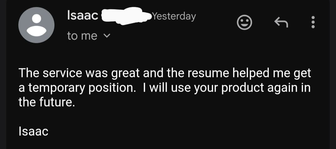 Success story from Isaac, Master Sergeant (E-8) Army