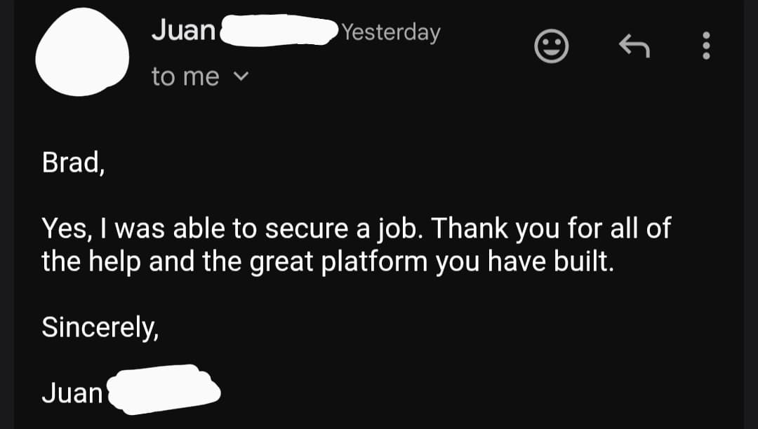 Success story from Juan, Technical Sergeant (E-6) Air Force