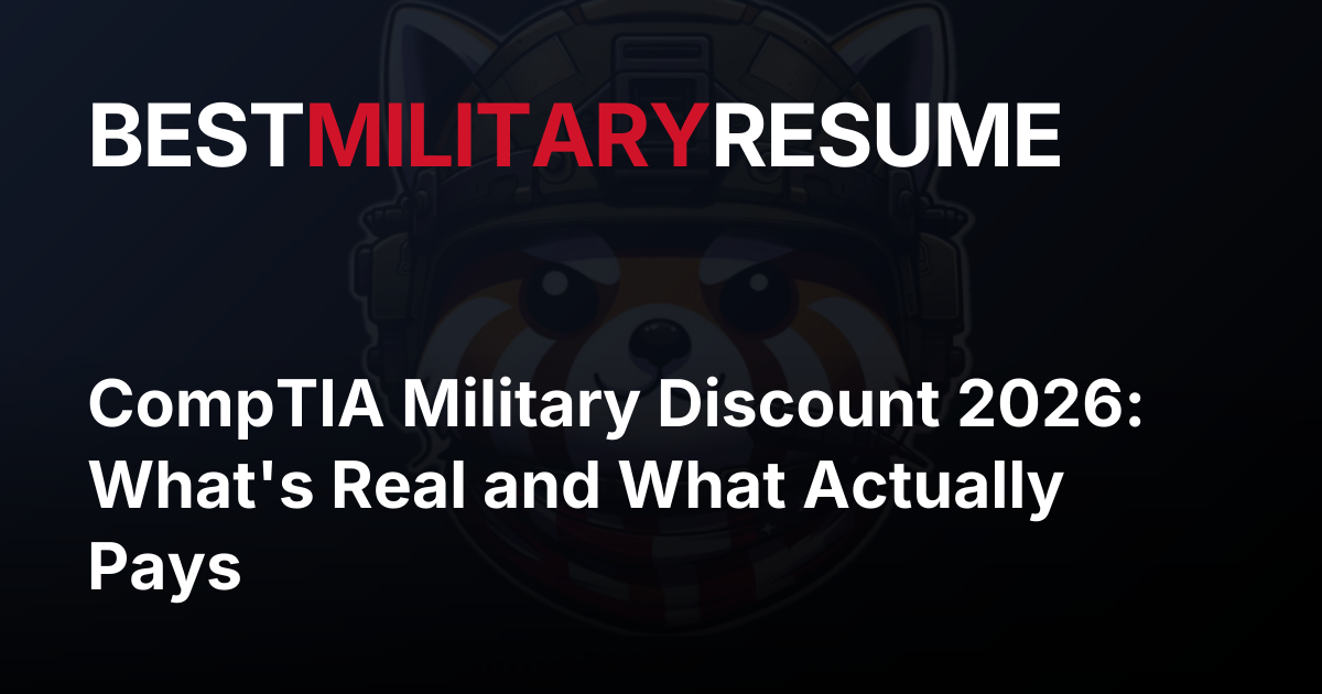 CompTIA Military Discount 2026: What's Real and What Actually Pays
